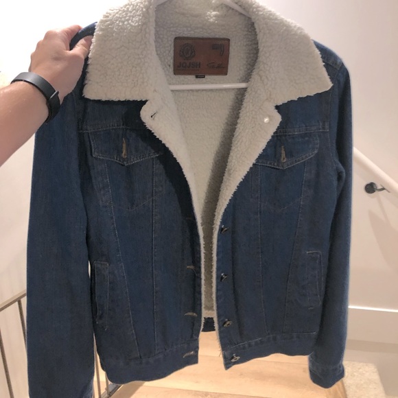 Denim jacket/Sherpa collar - Picture 1 of 2